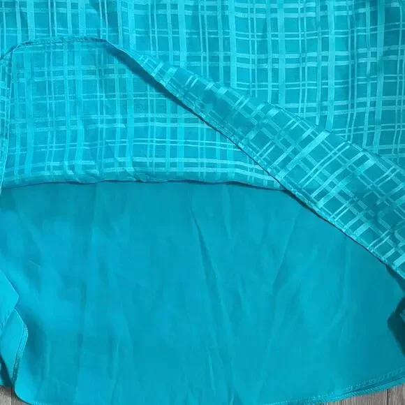 DANA BUCHMAN Women's Textured Print Sleeveless Blouse- Size L - Picture 11 of 11